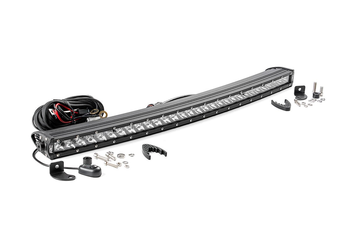 Rough Country 30 Inch Curved CREE LED Light Bar Single Row Chrome Series Rough Country