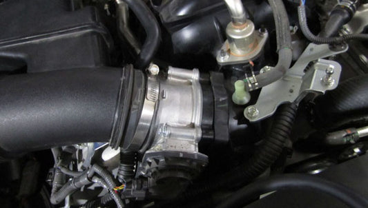 Throttle Body Spacer 1 Inch 07-18 Toyota Tundra Black Volant-1