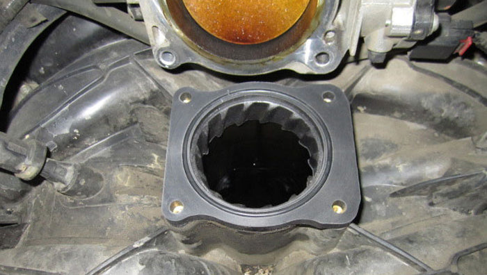 Throttle Body Spacer 1 Inch 04-12 Ford F-150/F-250/F-350/Expedition/Mark LT Black Volant-1