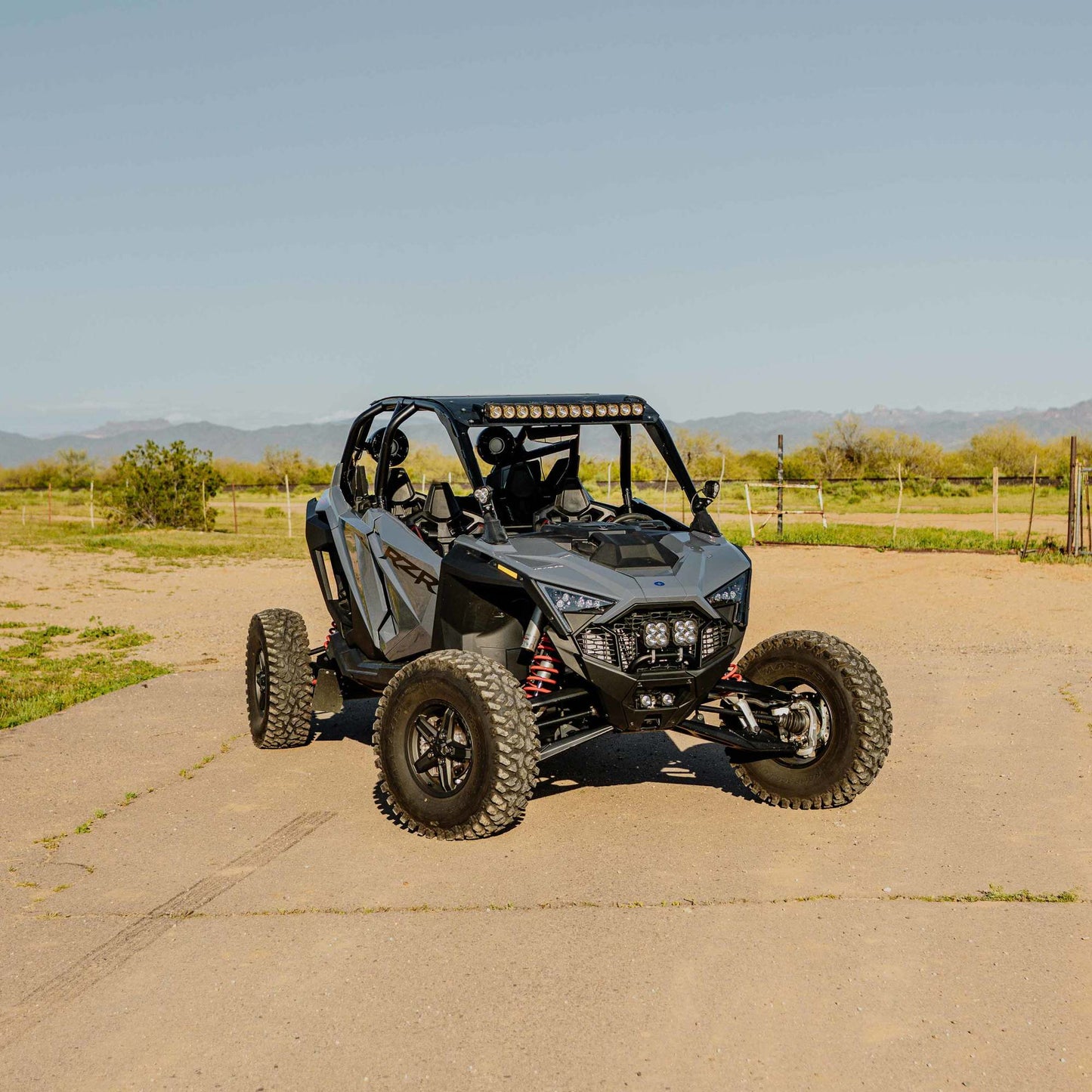 Flex Era 30 Inch LED Light Bar Mount Overhead 2022+ Polaris RZR Pro R KC Hilites-13