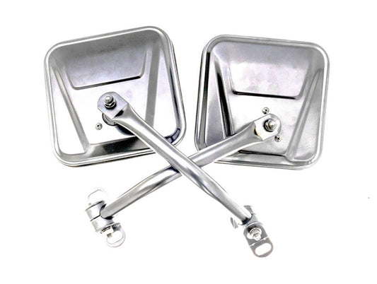 Factory Style Replacement Steel Mirror Kit for 1955-1983 Jeep CJ5, 1976-1986 Jeep CJ7 Pair Rampage-1