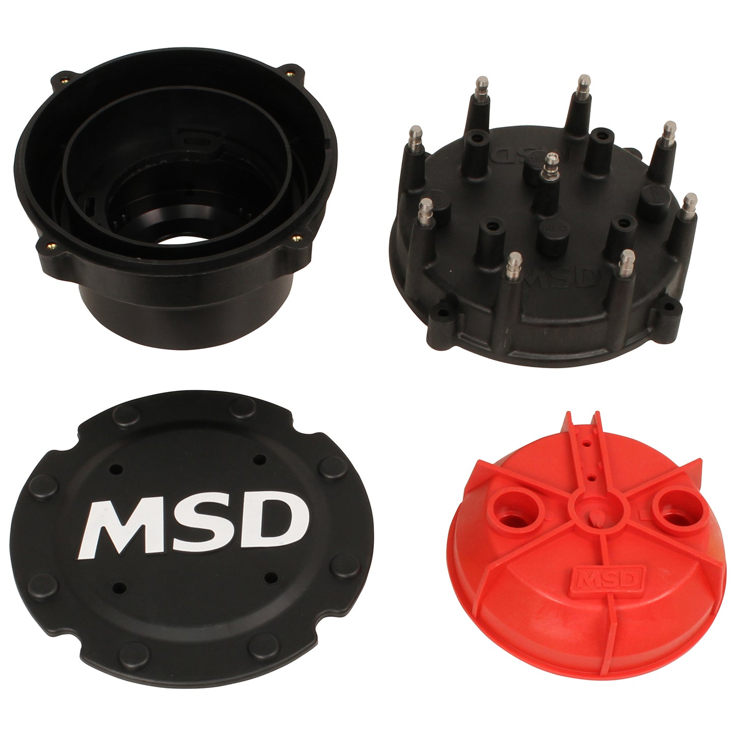 Black Pro-Cap Cap-A-Dapt Kit, Fits Band Clamp Pro Mags Increasing The Distance Between The Terminals MSD Ignition-1
