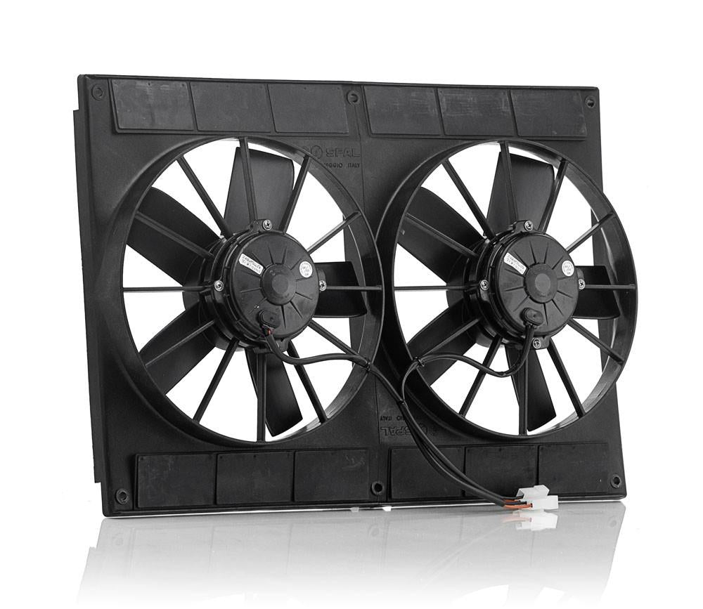 11 Inch Electric Dual Puller Fans Euro Black High Torque Radiator Be Cool