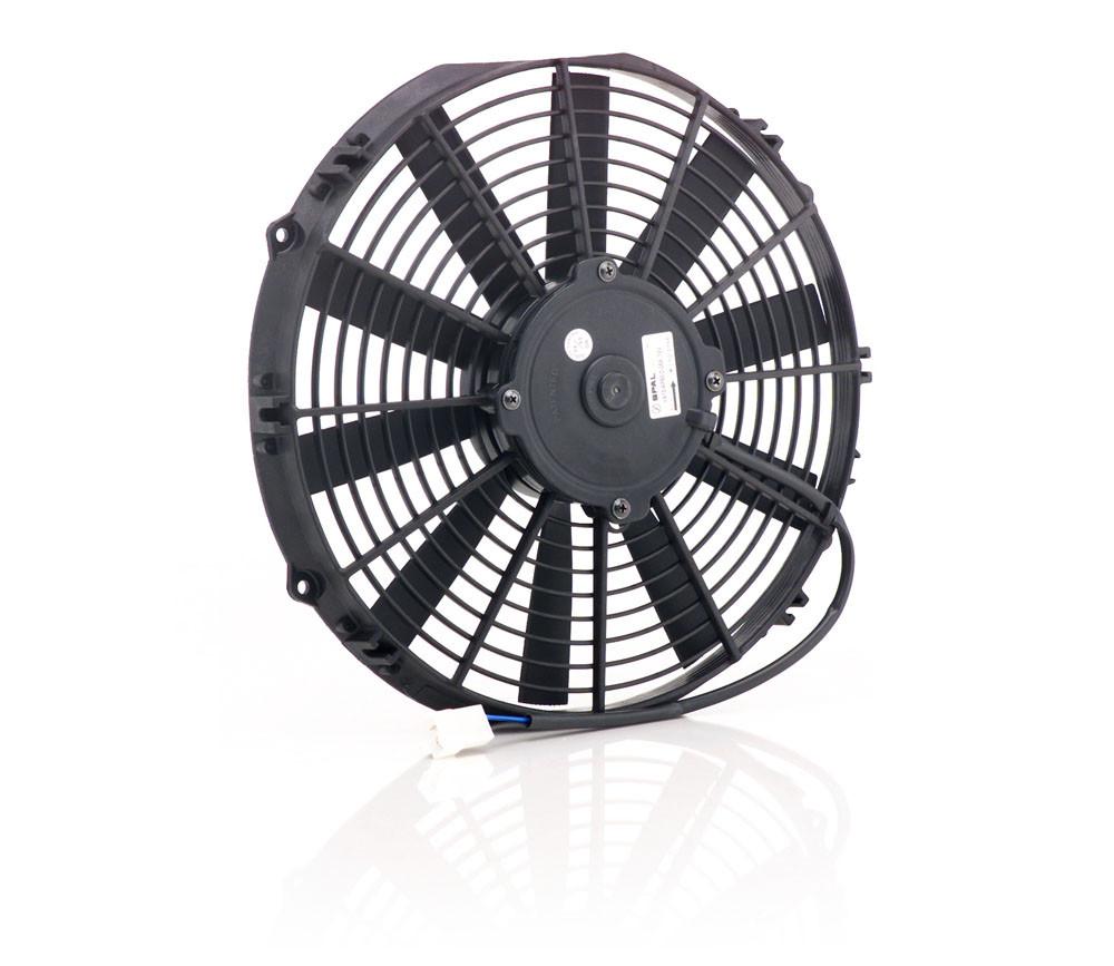 12 Inch Electric Puller Fan Straight Euro Black Medium Profile Radiator Be Cool