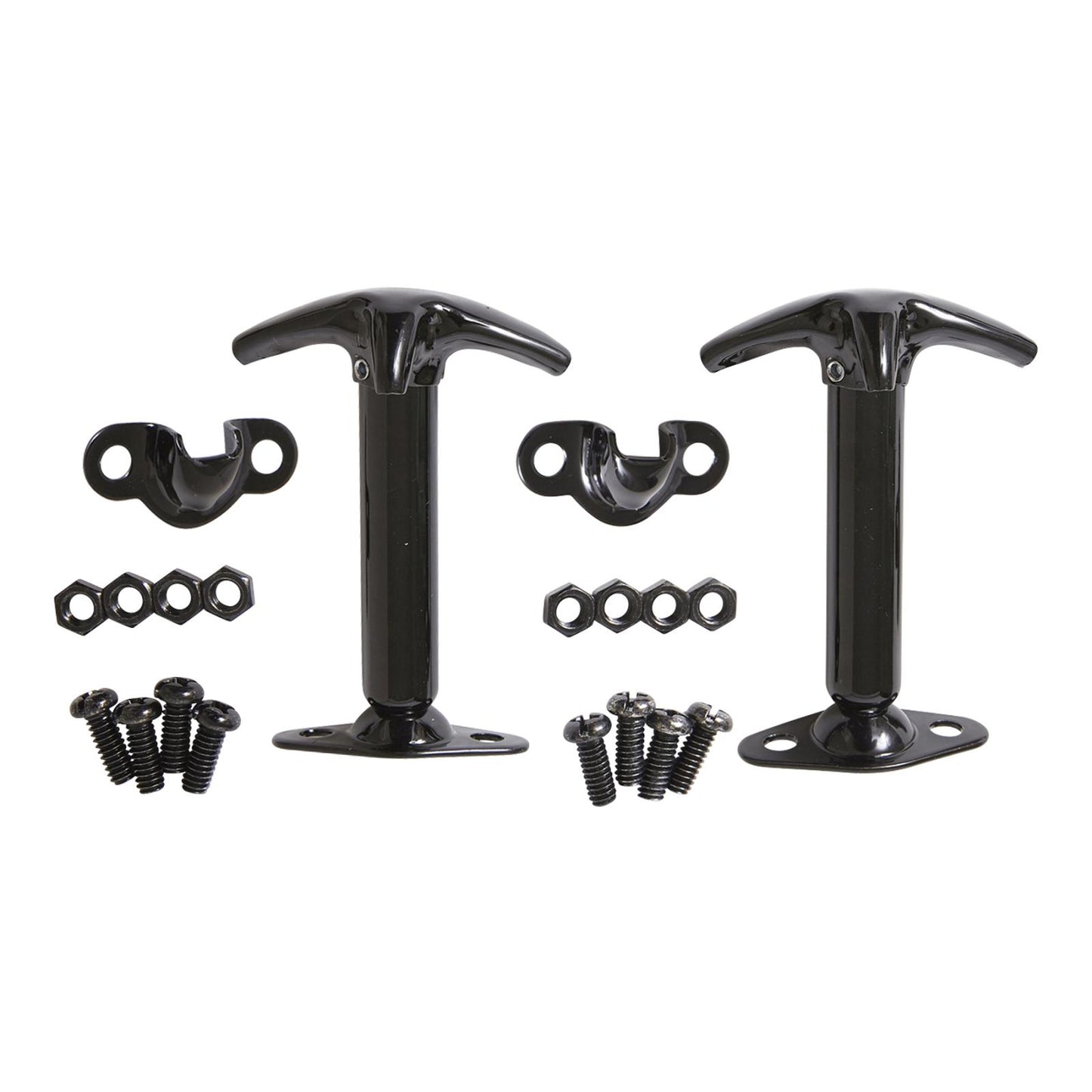 Hood Catch Kit 1987-1995 Jeep Wrangler 41-95 CJ & Wrangler YJ Black Smittybilt