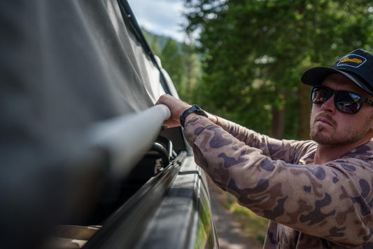 Supertop Truck Bed Cap 2 For Ford 2017-2024 F-250SD/F-350SD 6.8 Foot Black Diamond PVC Coated Sailcloth No Drill Bestop-1