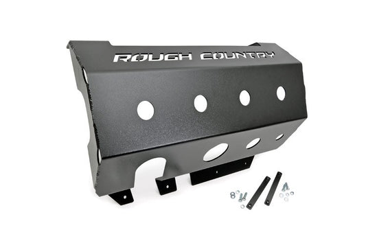 Jeep Muffler Skid Plate 07-18 Wrangler JK Rough Country-1