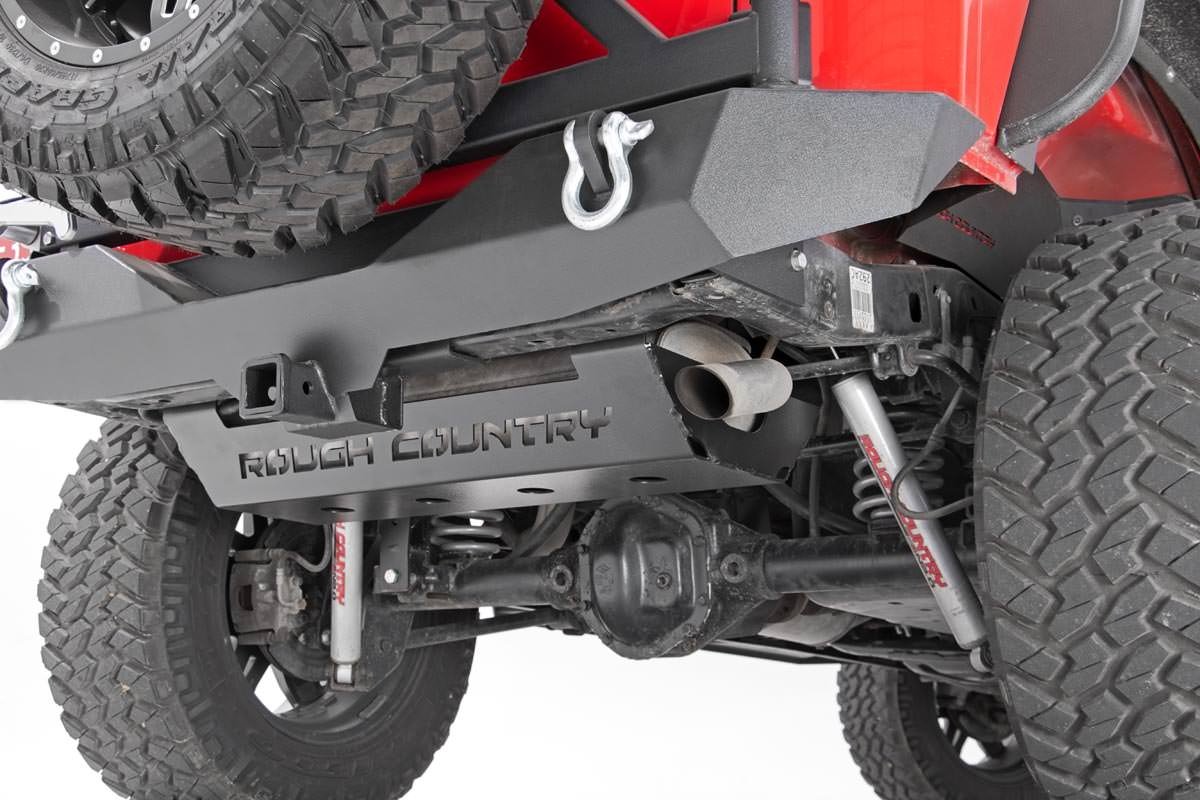 Rough Country Jeep Muffler Skid Plate 07-18 Wrangler JK Rough Country
