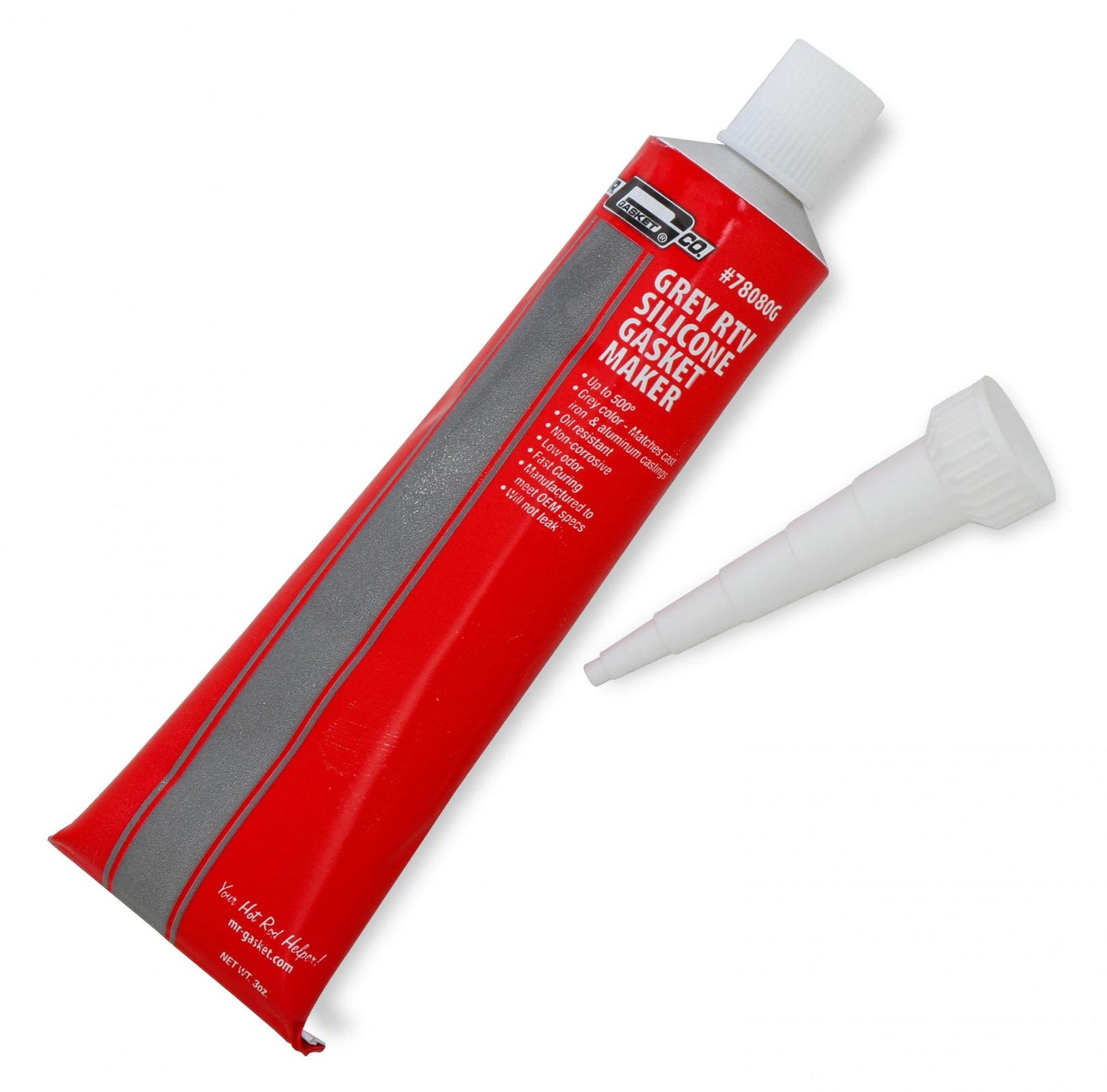 Silicone RTV Grey 3 Oz. Tube RTV Grey 3 Ounce Tube Mr Gasket-1
