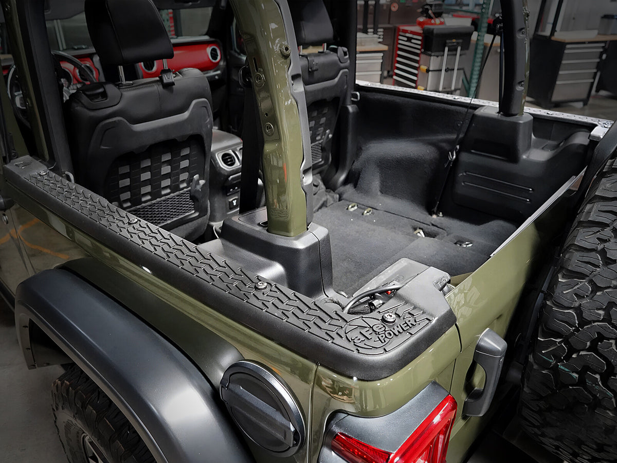 Terra Guard Tub Rail Covers Jeep Wrangler (Jl) 18-26 (2-Door Models w/ 3-Piece Hard-Top Only) aFe Power-4