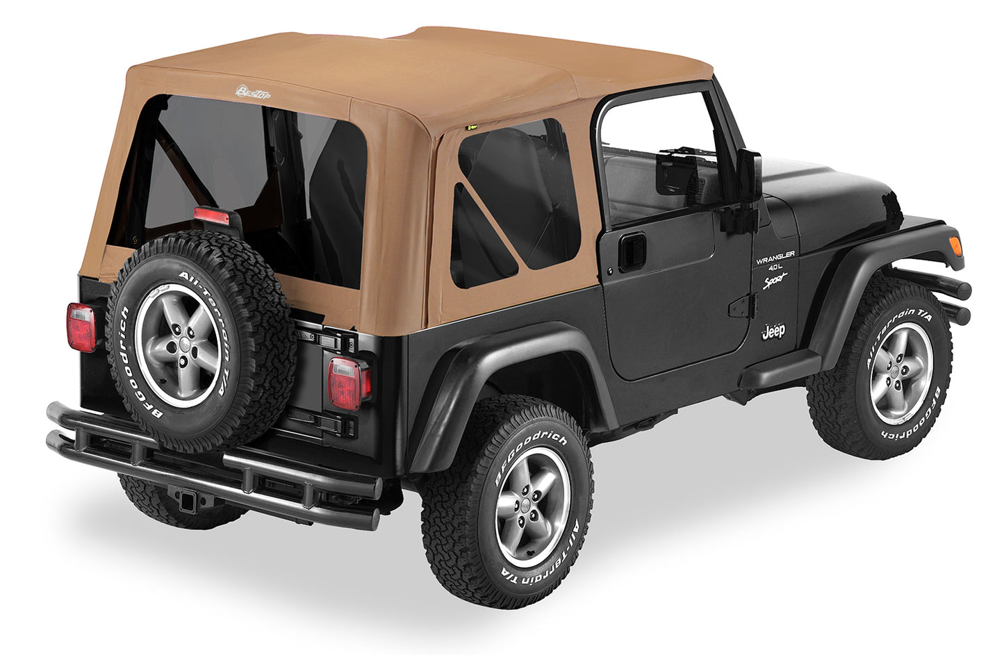 Replace-A-Top for OEM Hardware For Jeep 1997-2002 Wrangler TJ Tinted Spice Sailcloth No Door Skins Included Bestop