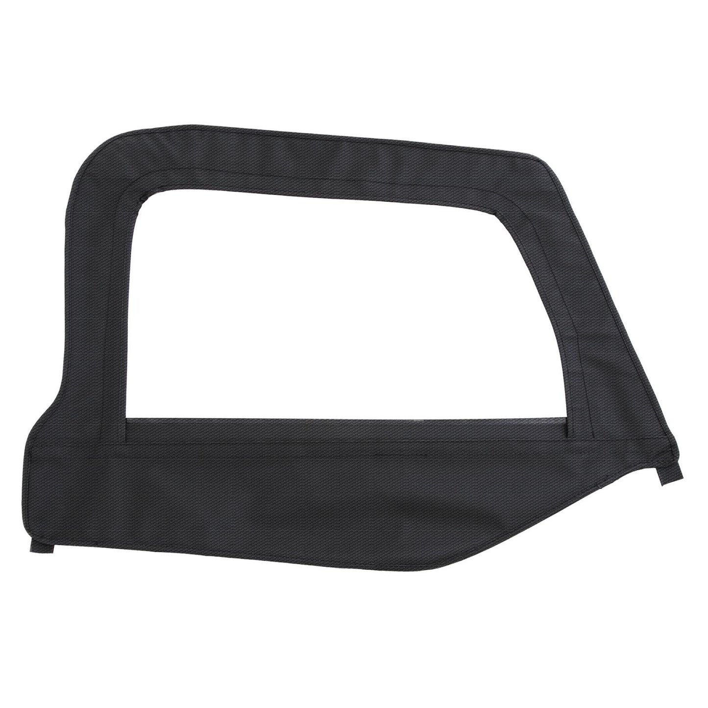 Soft Top Door Skin W/ Frame Passenger Side Black Diamond 97-06 Wrangler TJ Smittybilt