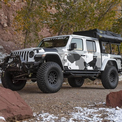 SRC Side Armor with Steps 2020-Up Jeep Gladiator Smittybilt-4