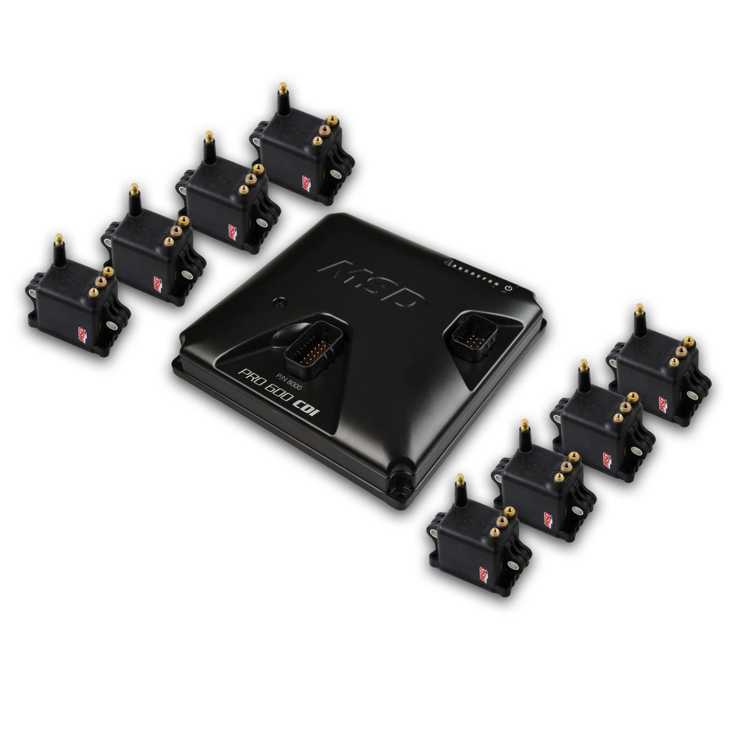 Pro 600 Cdi And Coil Kit Black Coils 8-Channel Capacitive Discharge Race 8280 High Output Coils High Cylinder Pressure, High Hp Engines Utilizing Coil-Near-Plug MSD Ignition-6