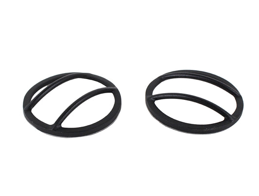 Jeep JK Fog Light Cover Pair 07-18 Wrangler JK Textured Black Kentrol-1