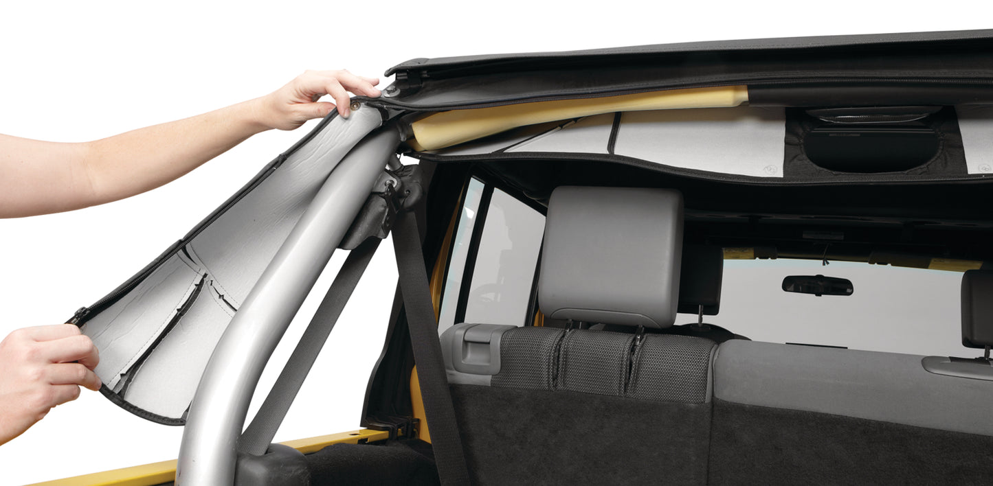 Jeep Sport Bar Covers For Jeep 2007-2018 Wrangler JK 4 Door Black Diamond Bestop