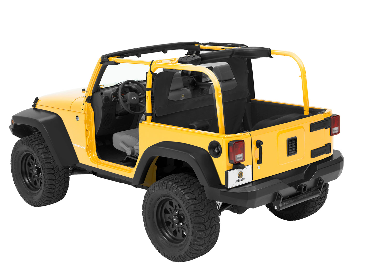 Standard Windjammer For Jeep 2018-Current Wrangler JL 2 Door Black Diamond Bestop