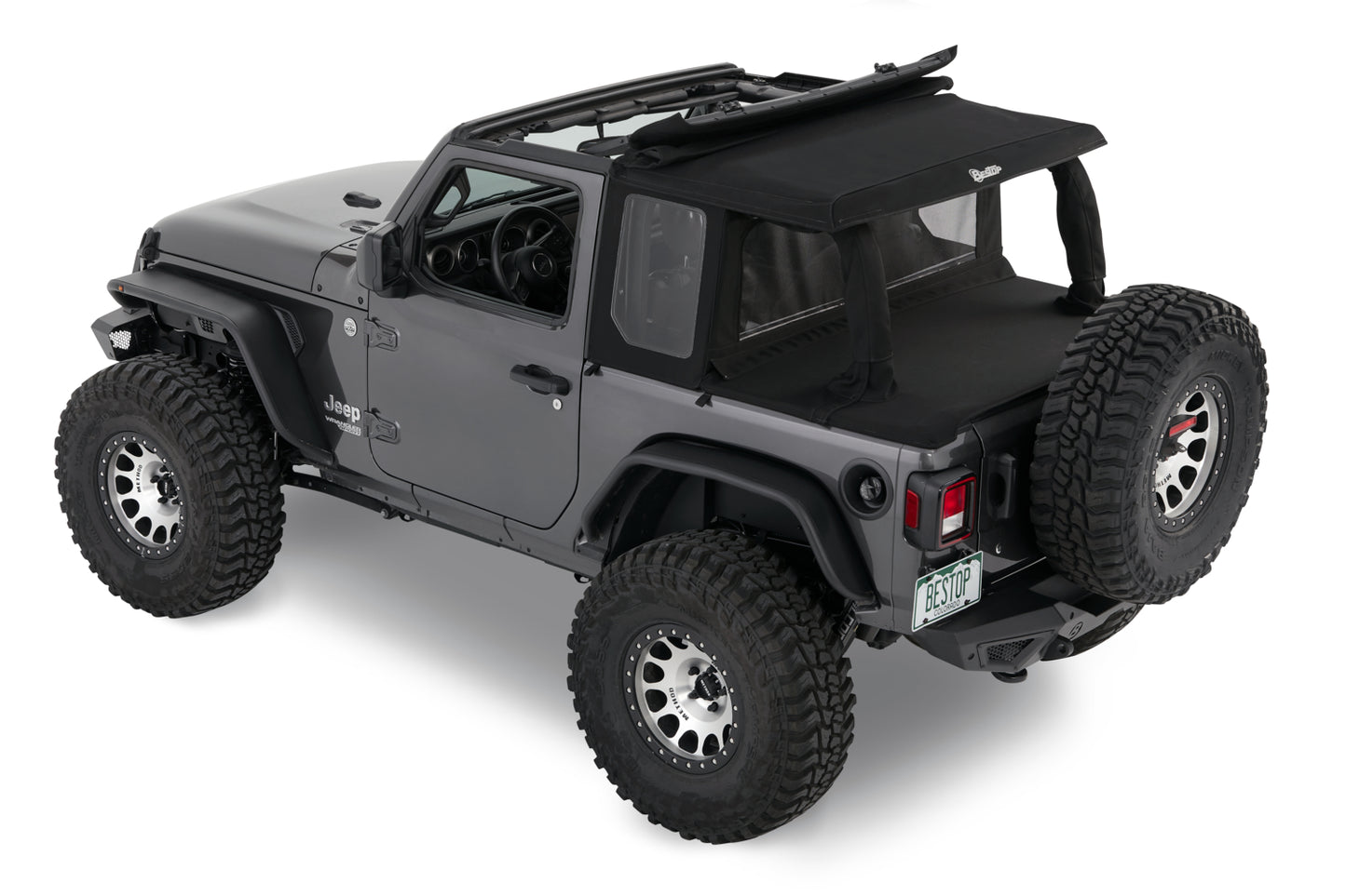 Jeep Wrangler Halftop Soft Tops For Jeep 2018-Current Wrangler JL 2 Door Bestop-9