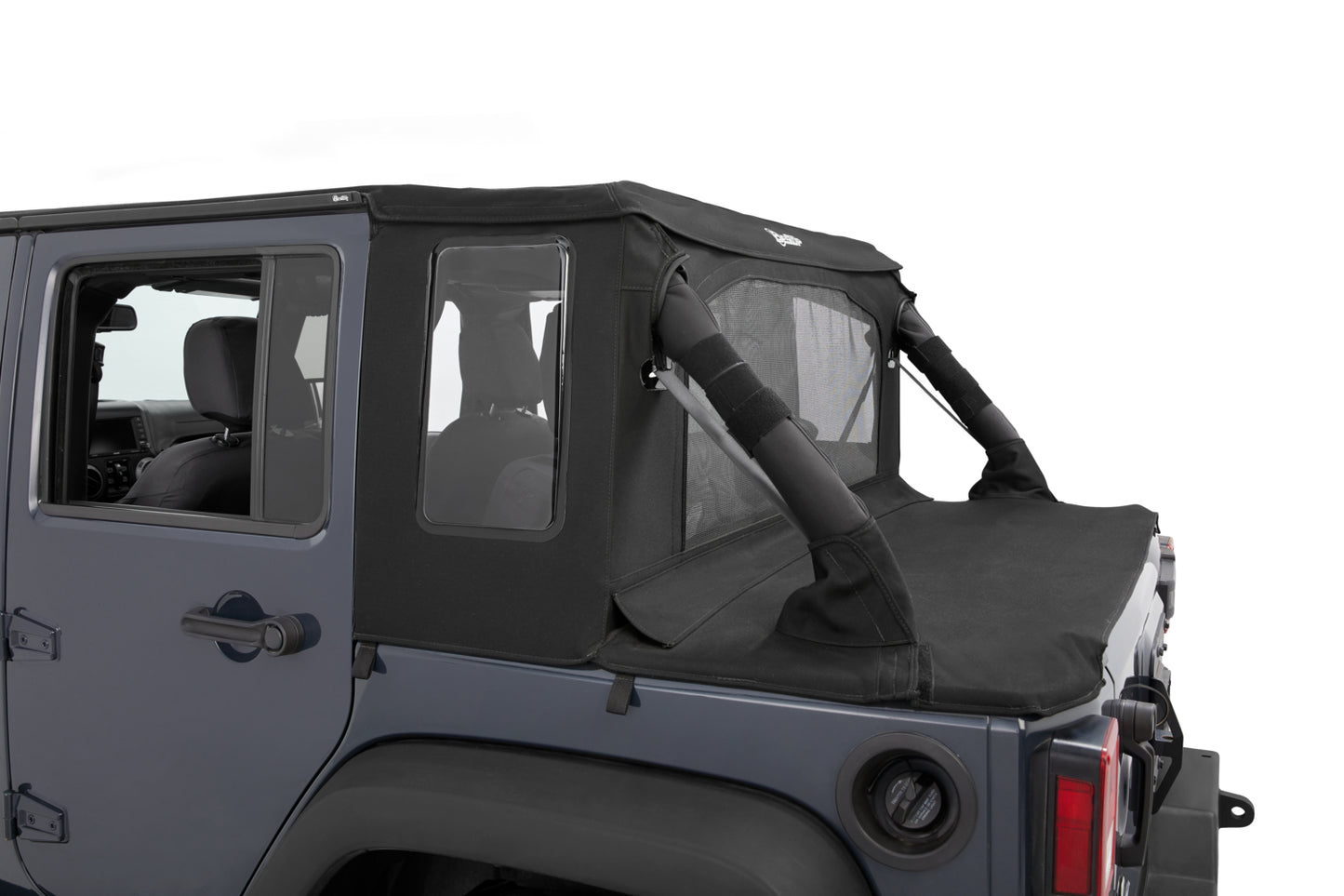 Jeep Wrangler Halftop Soft Top Conversion Kit For Jeep 2007-2018 Wrangler JK 4 Door Bestop-23