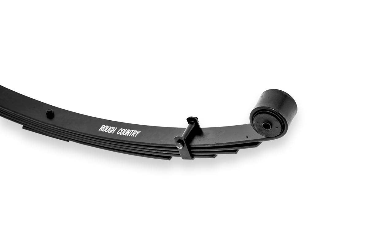 Rear Leaf Springs 4 Inch Lift Pair Jeep Cherokee XJ 2WD/4WD (1984-2001) Rough Country-3