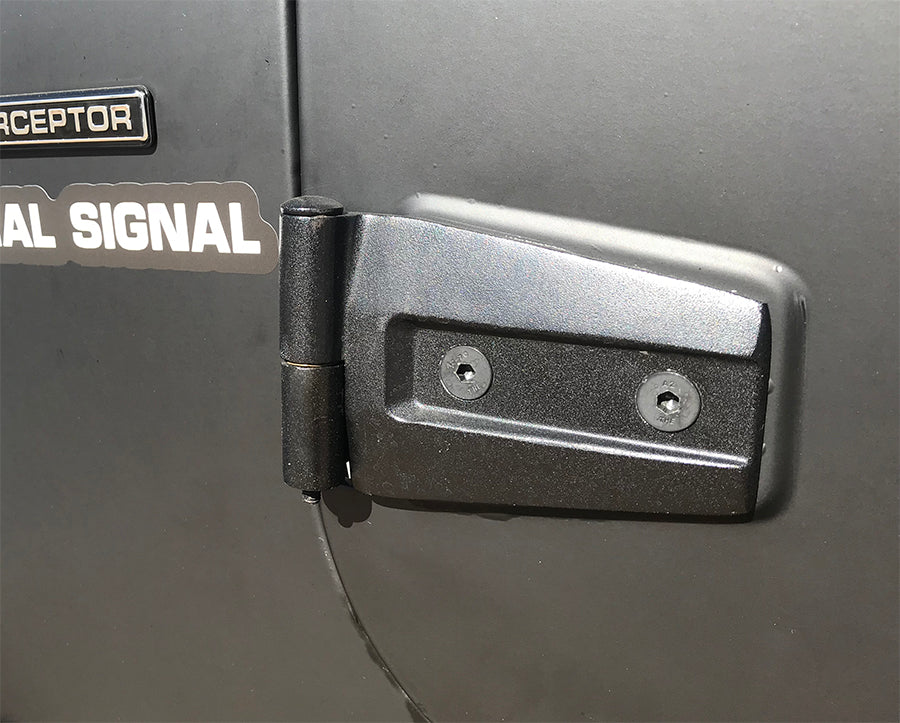 Jeep JK Door Hinge Set 4 Pieces 2 Door 07-18 Wrangler JK Textured Black Kentrol-5
