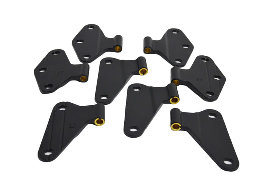 Jeep JK Body Door Hinge Set 8 Pieces 4 Door 07-18 Wrangler JK Textured Black Kentrol-1