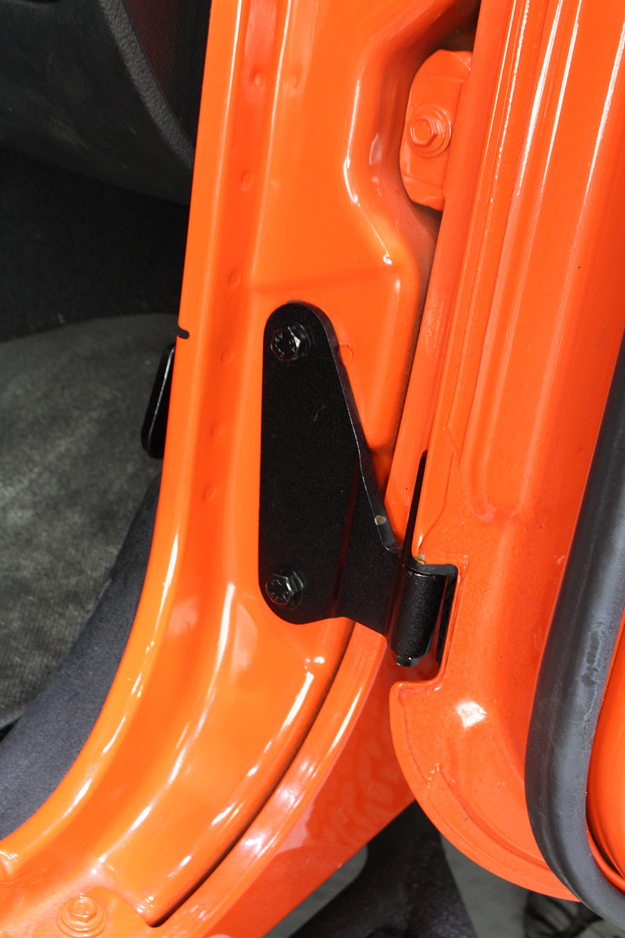 Kentrol Jeep JK Body Door Hinge Set 8 Pieces 4 Door 07-18 Wrangler JK Textured Black Kentrol