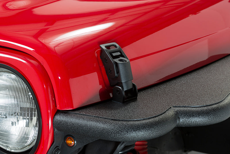 Kentrol Jeep TJ Hood Catch Kit 97-06 Wrangler TJ Textured Black Kentrol