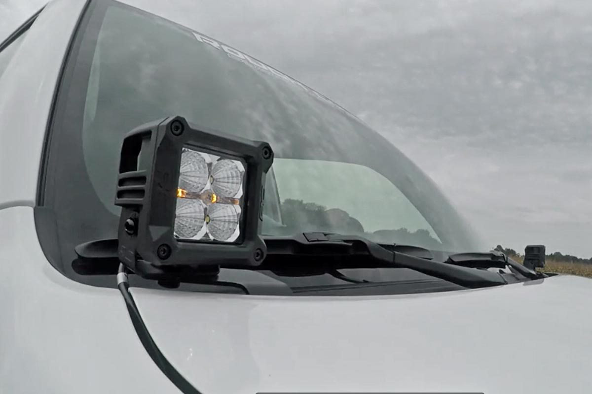LED Light Kit Ditch Mount 2 Inch Spectrum Spot Pair Toyota 4Runner (10-24) Rough Country-2