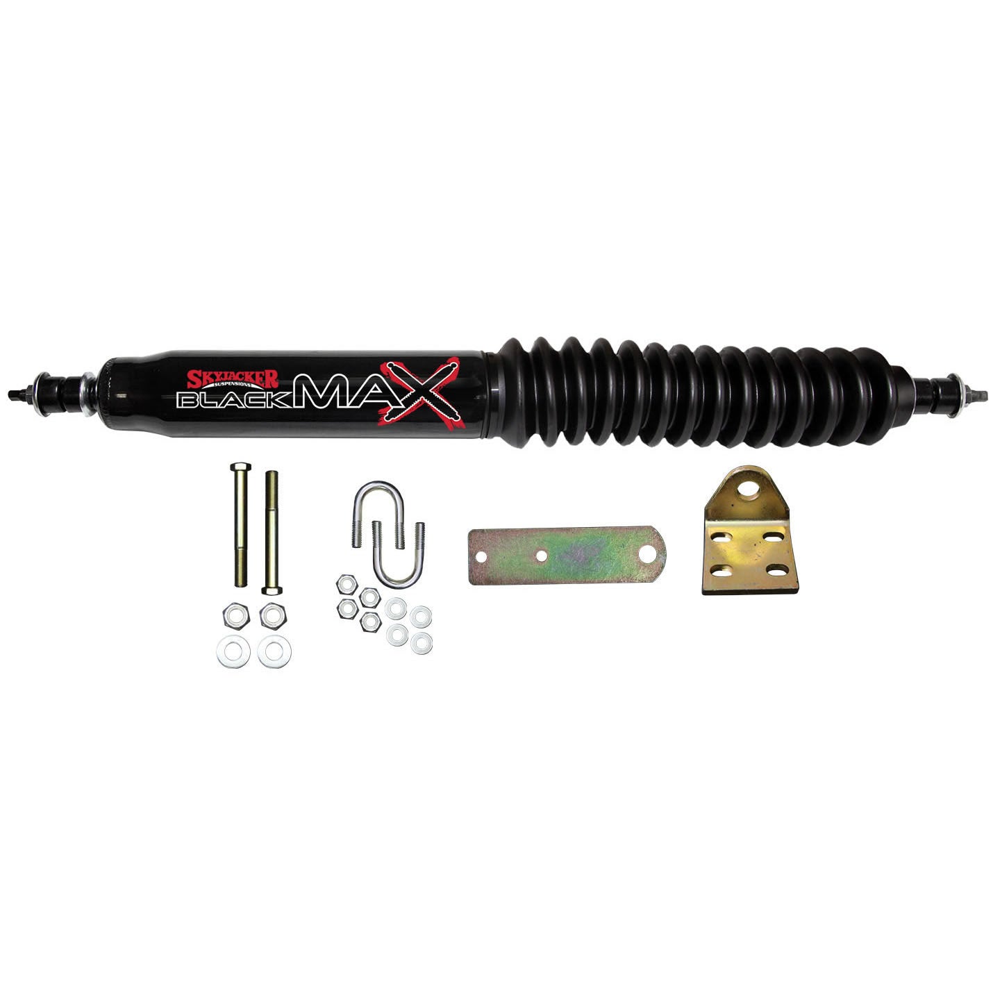 Steering Stabilizer Single Kit Black Single Kit 87-95 Jeep Wrangler Skyjacker