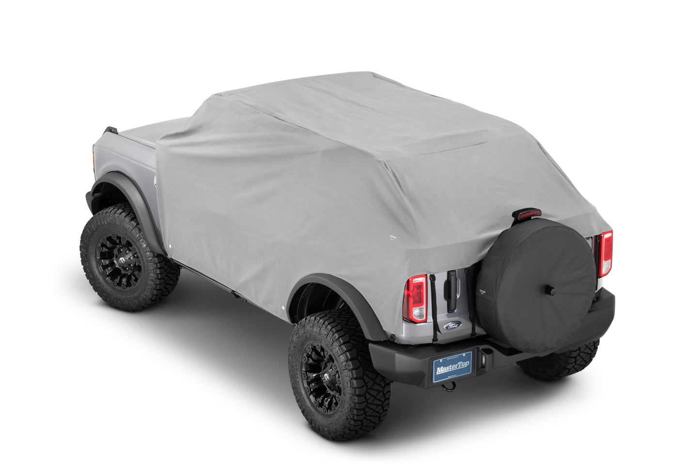 Vinyl Weatherproof Full Door Cab Cover fits with the factory Soft/Hard Top removed 21-Present Ford Bronco 4 Dr MasterTop-4
