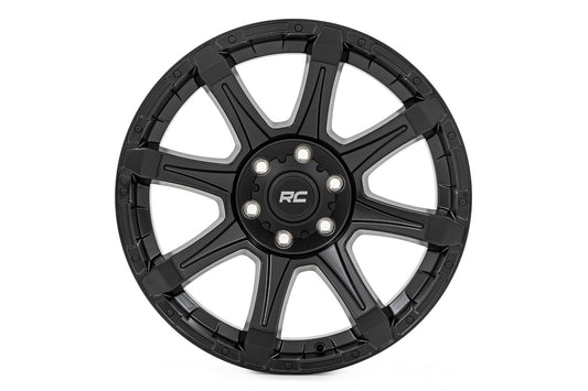 81 Series Wheel One-Piece Semi Gloss Black 20x10 Rough Country-1