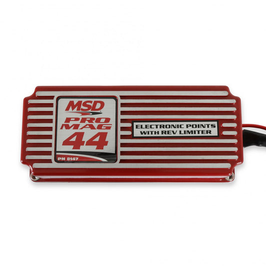 Pro Mag 44 Amp Electronic Points Box Red The Electronic Points Box With Rev Limiter Is Responsible For Controlling The Pro-Mag 44 Energy MSD Ignition-1