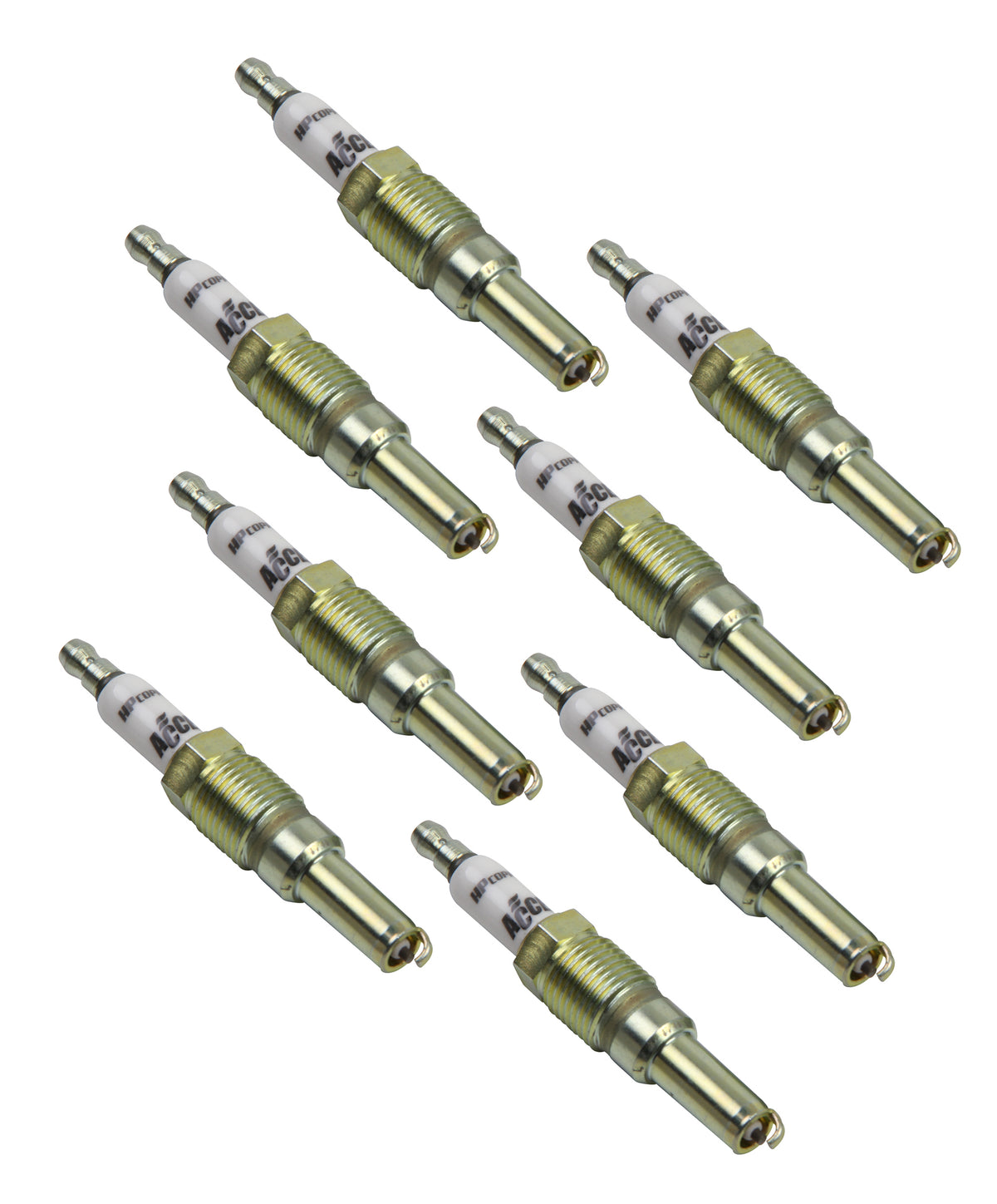 Hp Copper Spark Plug Ford 2004-Early 2008 Ford 3-Valve 4.6L,5.4L & 6.8L Modular Engines One Step Colder Than Stock One Piece Design 8 Pack Of Pn 346C1 ACCEL