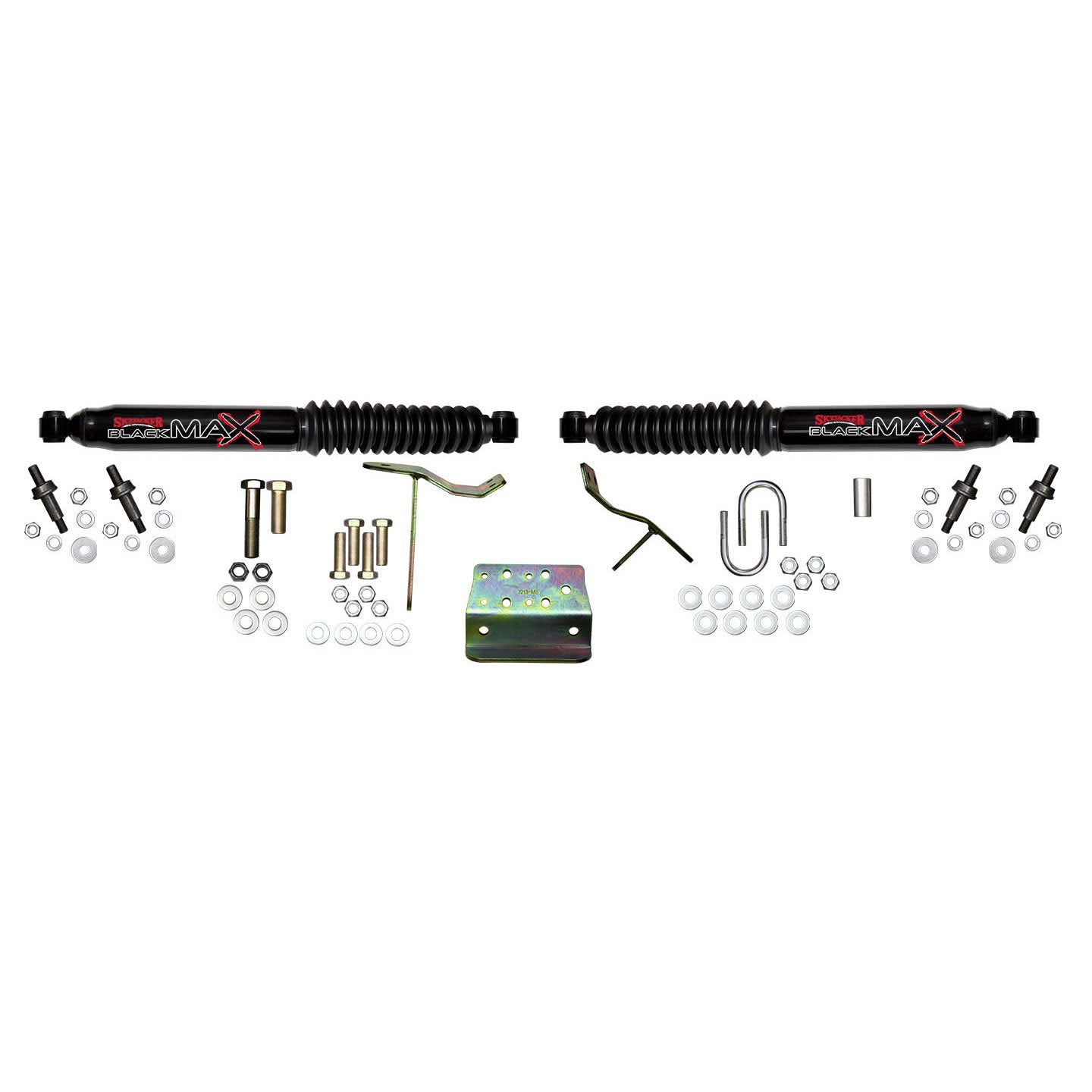 Steering Stabilizer Dual Kit Black Dual Kit Incl. Mounting Brackets Mounting Hardware Skyjacker