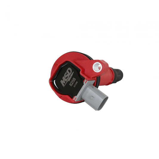 Coil Ford Ecoboost 3.5L V6 2-Pin Connector Red 2010-2013 Ford Ecoboost 3.5L V6 2-Pin Connector MSD Ignition-1