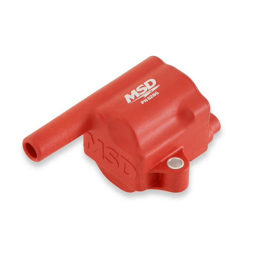 Coil Pro Power Series GM LS Truck Style Red 8-Pack 1999-2007 GM Trucks 4.8/5.3/6.0L 2003-2007 Hummer 6.0L Vin Z/N/T/V/U/B/P (8Th Digit) MSD Ignition-1
