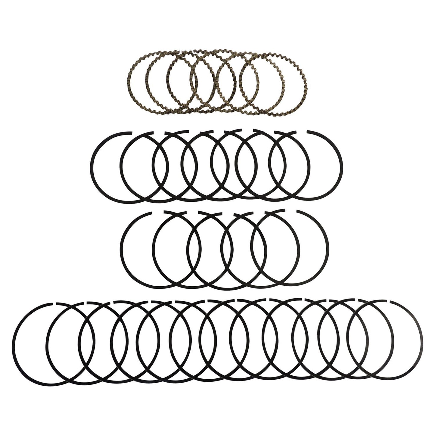 Standard Piston Ring Set for Select 84-86 Jeep XJ Cherokee, MJ Comanche w/ 2.8L Crown Automotive