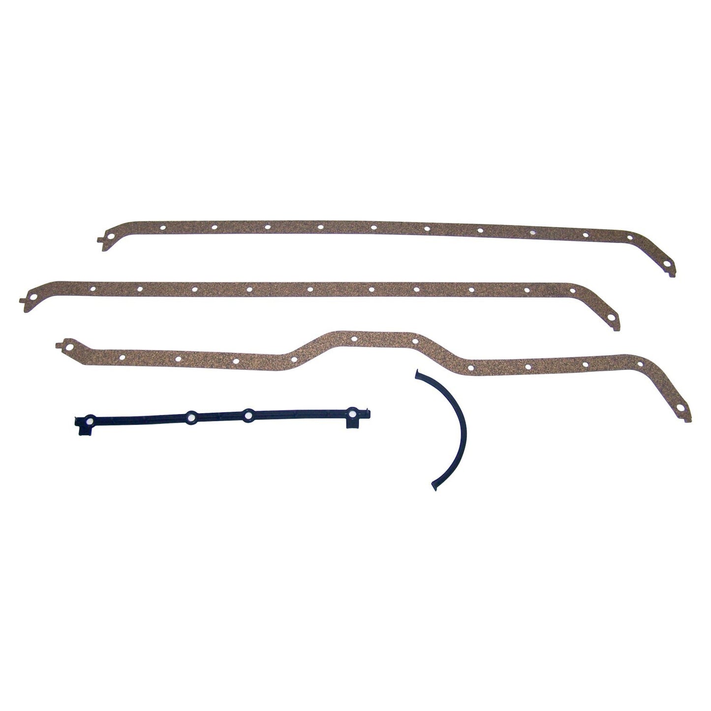 4-Piece Engine Oil Pan Gasket Set for Misc 65-91 Jeep Models w/ 3.8L, 4.0L, 4.2L Crown Automotive