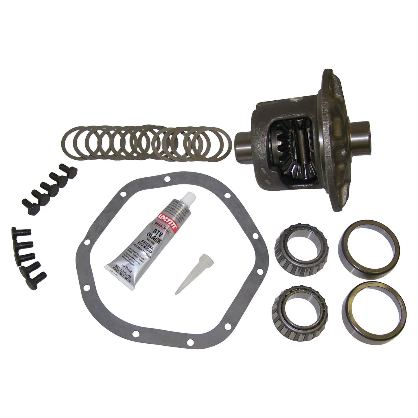 Differential Case Kit for Jeep 66-04 CJs, TJ, YJ, XM, MJ & More w/ D44 Rear Axle Crown Automotive