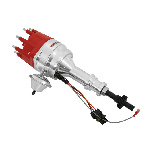 Ford 351C-460 Ready-To-Run Pro-Billet Distributor Ready-To-Run Distributors Include A Built-In Module. No Control Required. Includes An Iron Gear And A Rev Limiter MSD Ignition-1