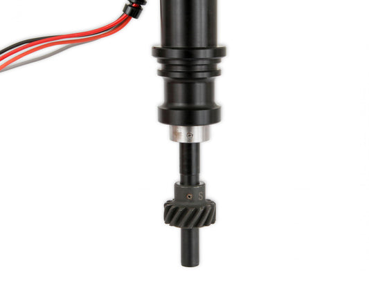 Black Distributor, Ford 289/302, Ready-To-Run, Steel Gear 'S Black Distributor With Small Diameter And Ready To Run W/Vacuum Advance And Steel Gear, No Box Needed MSD Ignition-1