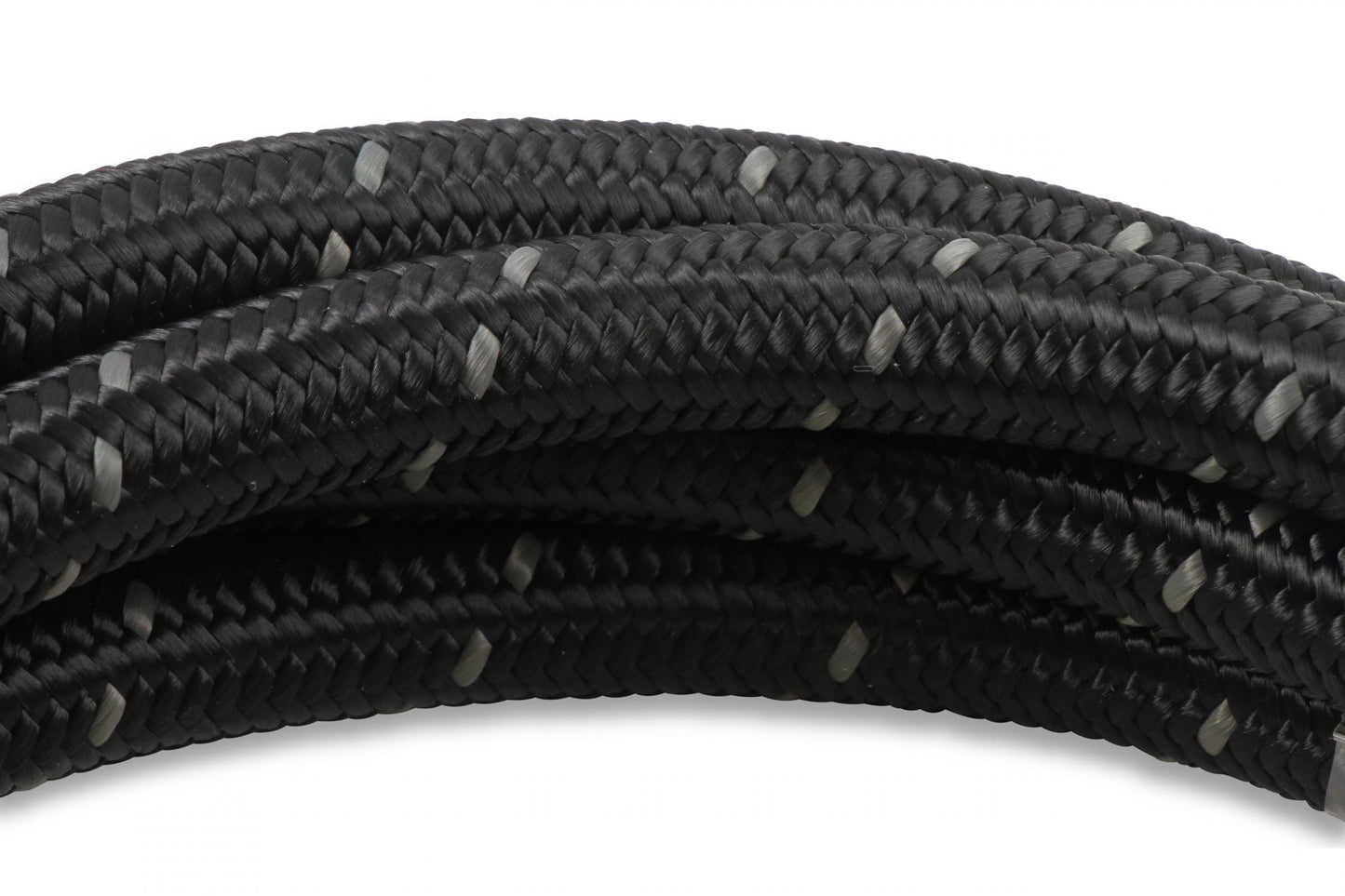 Black Nylon Braided Hose 6 AN Black Nylon Braided AN Hose Mr Gasket-8