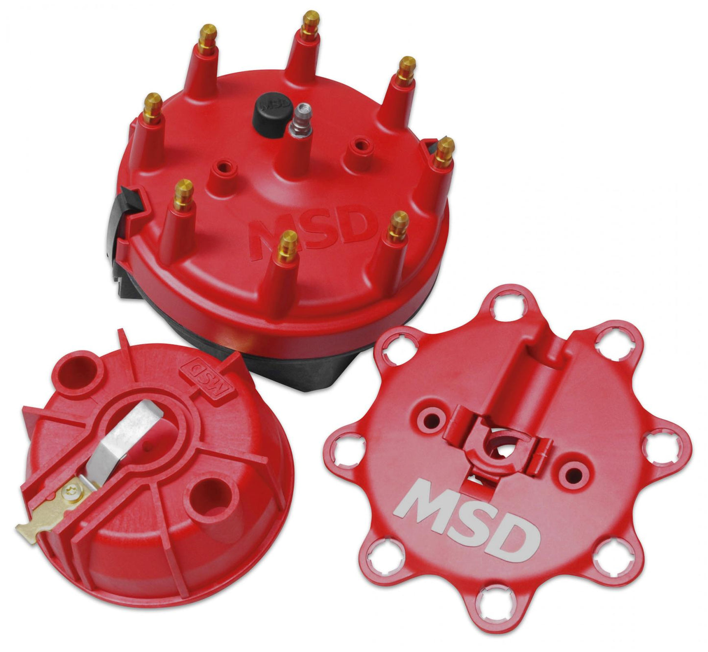 Cap-A-Dapt For Small Diameter Distributors Spark Plug Style Terminals Are Used On The Cap For Tight Connections That Will Not Vibrate Loose MSD Ignition