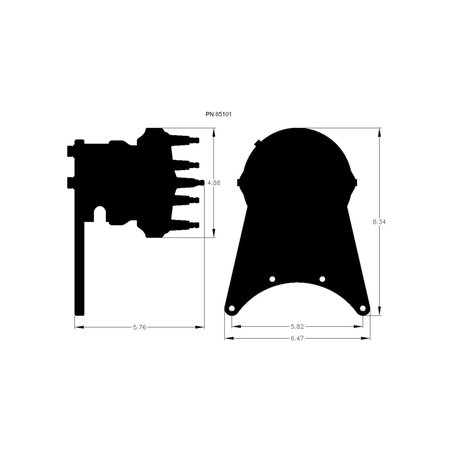 Front Drive Distributor With Adjustable Cam Sync Small Block Chevy Front Drive Distributor With Adjustable Hall-Effect Cam Sync Sensor Ideal For Triggering EFI Systems MSD Ignition-20
