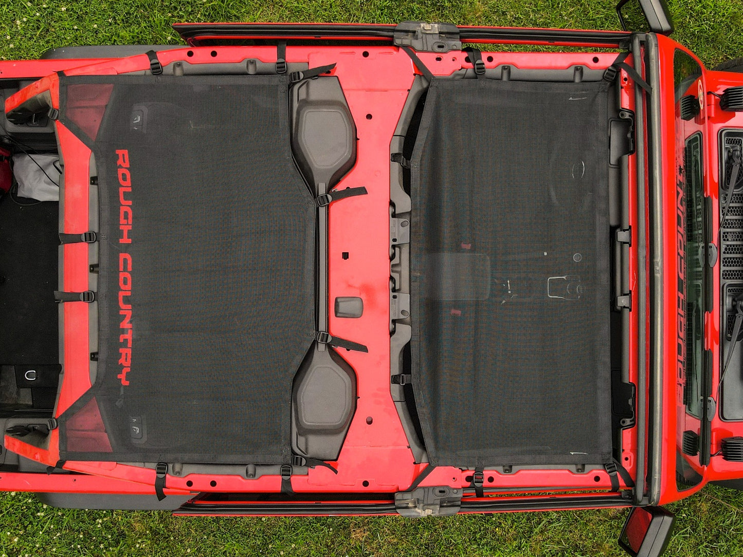 Mesh Bikini Top Plus Black Jeep Wrangler JL (21-23)/Wrangler Unlimited (18-23) Rough Country-5