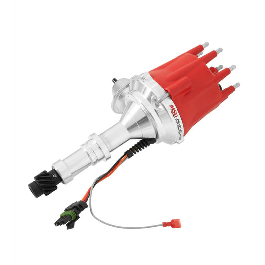 Ready-To-Run Distributor Buick 400-430-455 V8 Red Ready-To-Run Distributors Include A Built-In Module Includes Built-In Rev Limiter No Control Is Required MSD Ignition-1