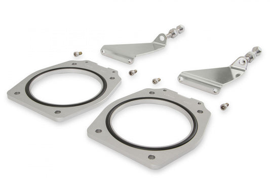 Throttle Linkage Kit Dual Plenum Intake GM Ls Engines Fabricated Dual Plenum Intake Manifold Throttle Linkage Kit 92Mm Throttle Body Opening For GM Ls Engines Black Finish Holley Sniper EFI-1