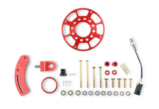 Crank Trigger Wheel Kit Flying Magnet Hall Effect Sbf Windsor 289/302/351W 6.562 In. Crank Trigger Wheel And Hall-Effect Crank Sensor MSD Ignition-1