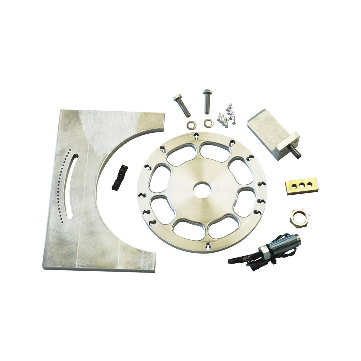 Crank Trigger Wheel Kit Universal 7 In. Diameter Balancers Diy Crank Trigger Kit Includes Trigger Wheel / Pickup / Cnc-Machined Aluminum Bracket / Hardware MSD Ignition